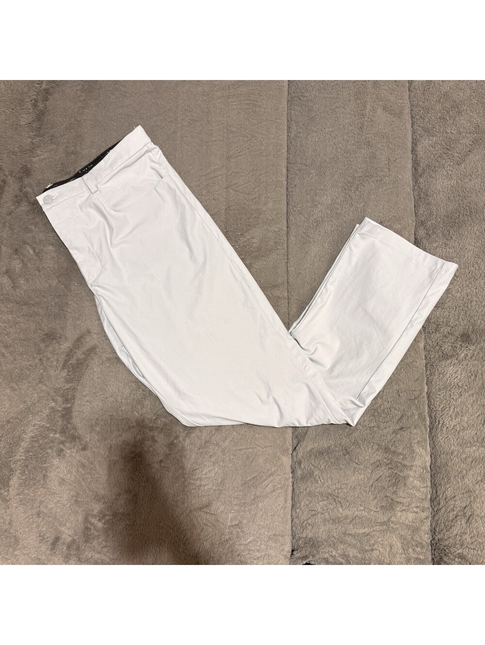Chaps Men's 40x30 Light Gray Golf Pants Performance Stretch